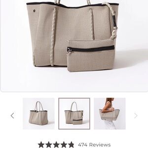 POPUPS green Tote Bag with Pouch